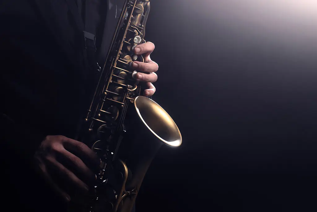 Man playing saxophone
