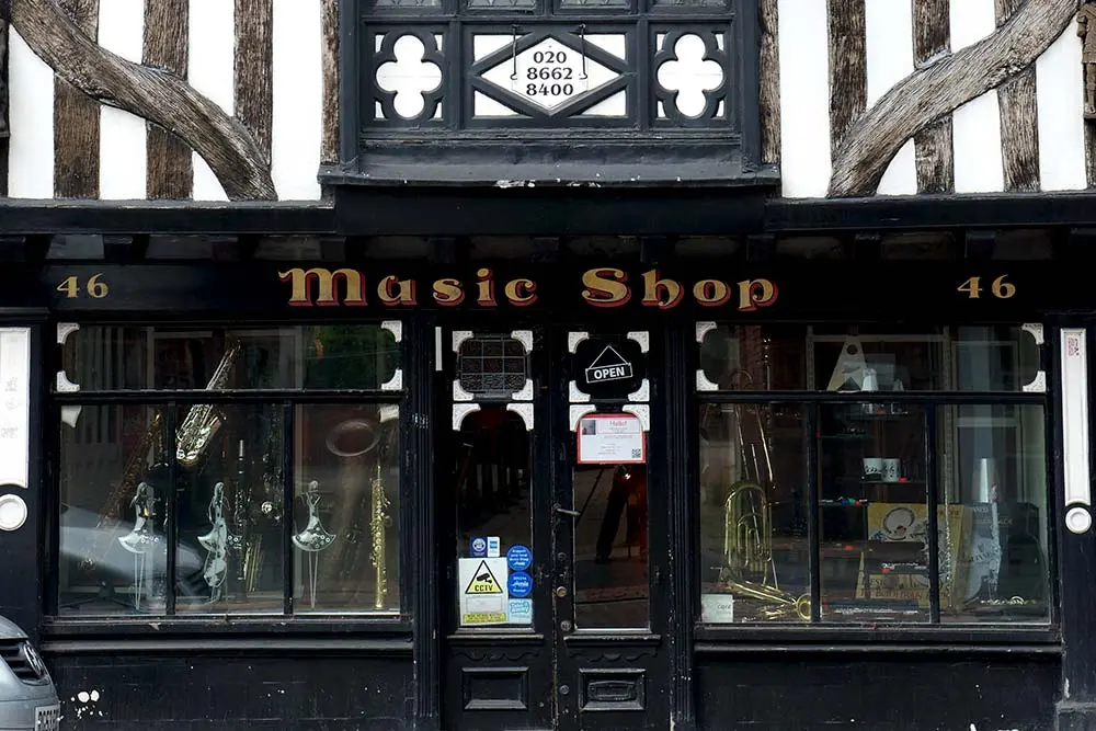 Just Flutes Shop Window