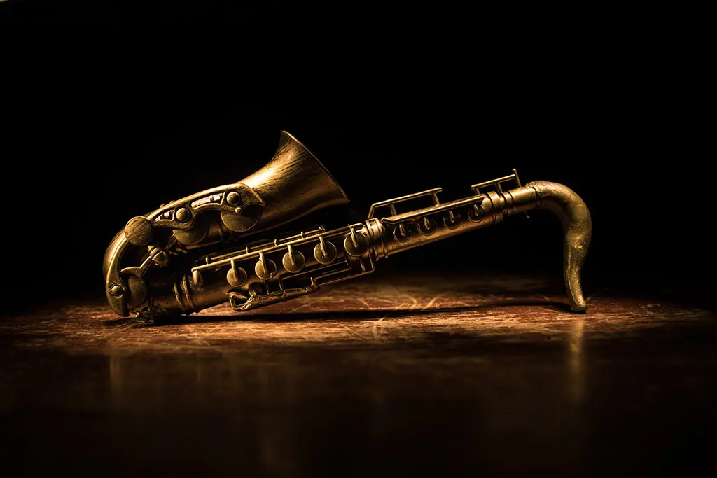 Saxophone on the floor