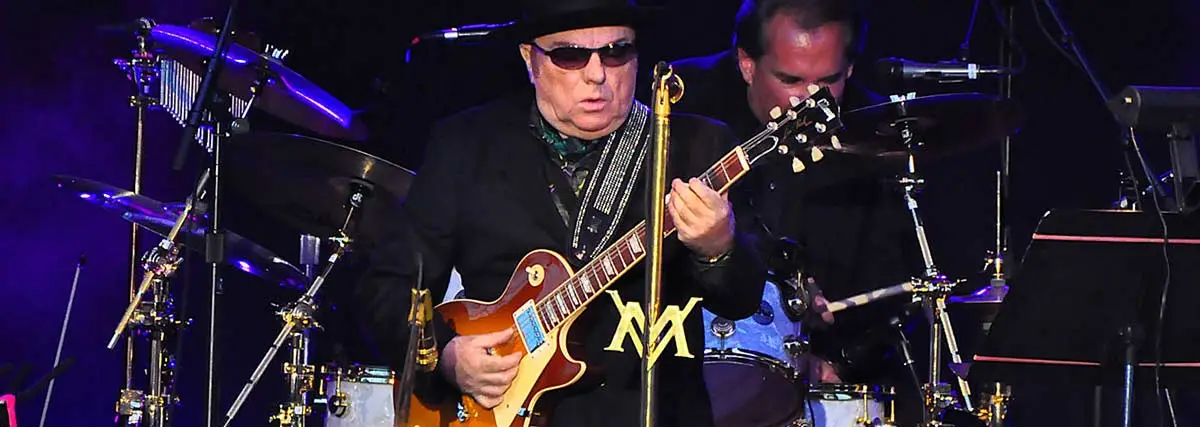 Van Morrison playing electric guitar