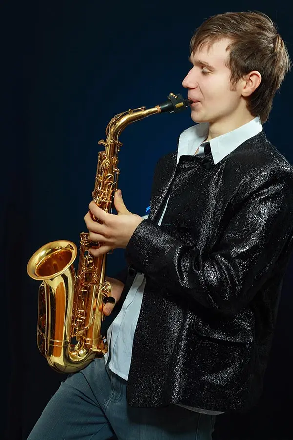 Young man playing&nbsp;piano